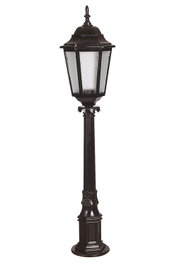 Opviq Lámpara de Pie para Exterior Blanco y Negro